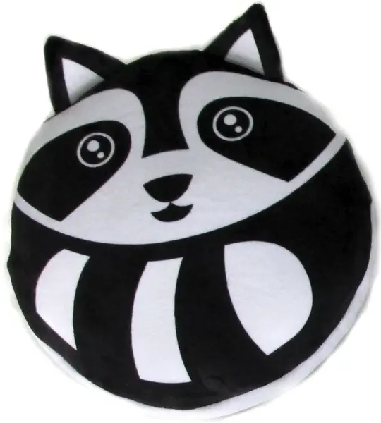 Černobílý polštářek mýval