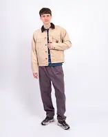 Carhartt WIP Dayton Trucker Jacket Dusty H Brown/Tobacco stone canvas M