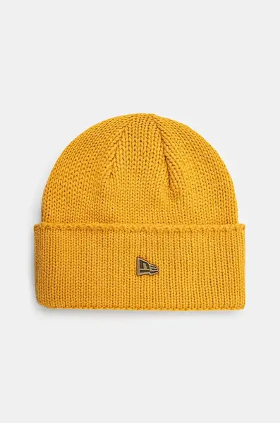 Čepice z vlněné směsi New Era WIDE CUFF BEANIE