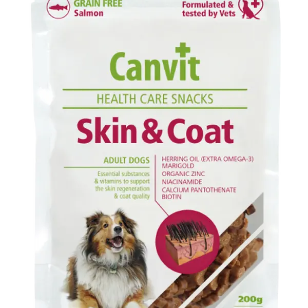CANVIT Snacks Skin&Coat pro psy 200 g