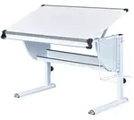 Dětský funkční stůl ii curtis - bílá (růžová+zelená)