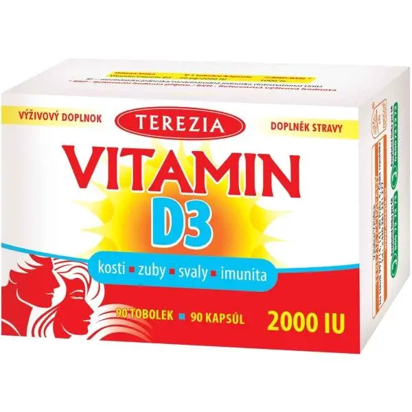 TEREZIA VITAMÍN D3 2000 IU 90 TOBOLIEK Vitamínový doplnok, , veľkosť