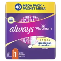 ALWAYS Platinum Normal (velikost 1) Vložky s křidélky 48 ks