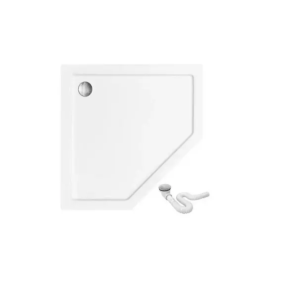 Rea-K6522 sprchová vanička pětiúhelníkový diamond white 90X90X5