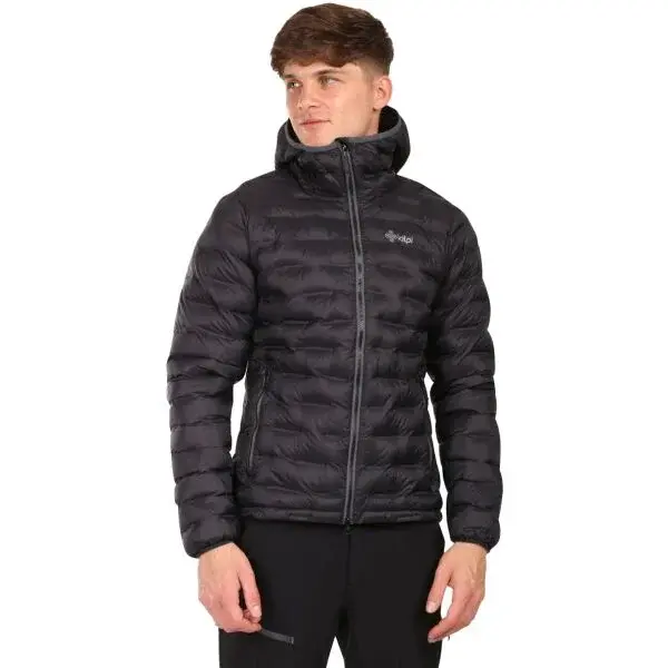 KILPI ALBA Pánská zateplená bunda, černá, velikost