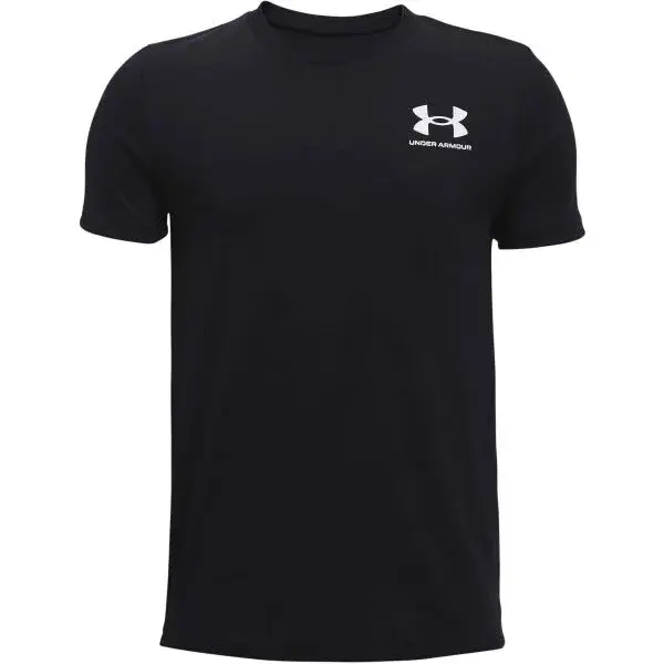 Under Armour SPORTSTYLE LEFT CHEST Chlapecké tričko s krátkým rukávem, černá, velikost M