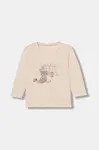 Detské bavlnené tričko s dlhým rukávom United Colors of Benetton