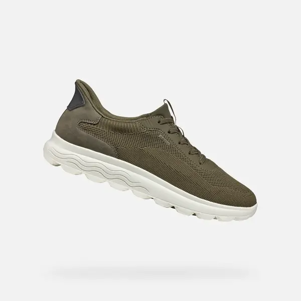 Khaki men's sneakers Geox Spherica Plus - Men's