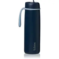 B.Box Stainless Steel Thermos Bottle termoláhev s brčkem Midnight 690 ml