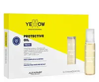 Ochranný olej na vlasy a pokožku hlavy při barvení a zesvětlování Yellow Professional Tech+ Protective Oil - 6 x 13 ml + dárek zdarma