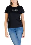 Čierne tričko Liu Jo s krátkym rukávom