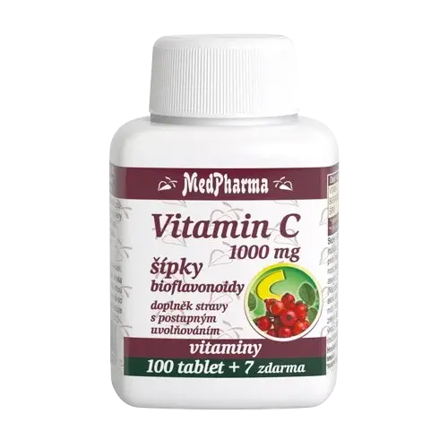 MEDPHARMA Vitamín C 1000mg s šípky 107 tablet