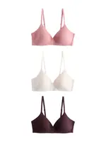 Next Podprsenka  staroružová / vínovo červená / biela