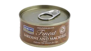 FISH4CATS Konzerva pro kočky Finest sardinka s makrelou 70 g