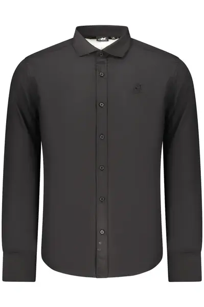 Pánská černá slim fit košile