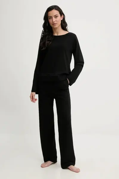 Pyžamo HUGO MESH LOGO LONG SET