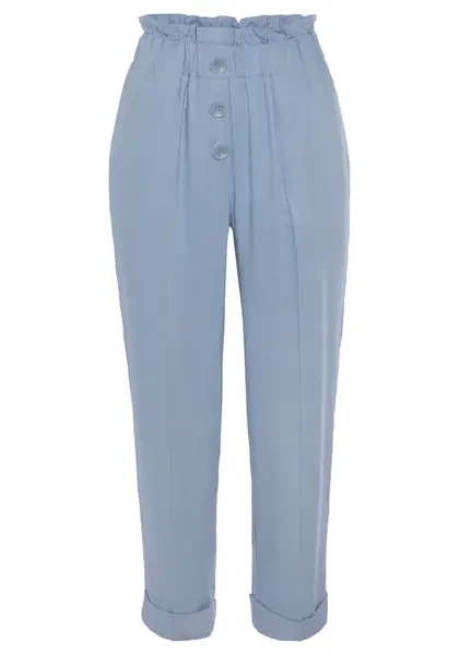 LASCANA Plisované nohavice  opálová