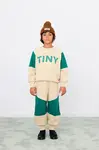 Tinycottons Dětská bavlněná mikina Tinycottons TINY COLOR BLOCK SWEATSHIRT