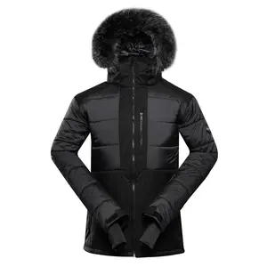 Pánská lyžařská bunda s ptx membránou alpine pro naddr černá 5xl