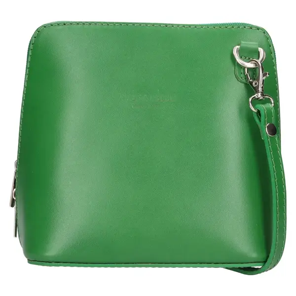 Dámska crosbody kabelka Vera Pelle Sima - zelená