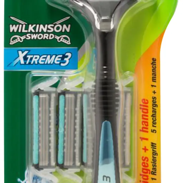 WILKINSON SWORD Xtreme3 - Hybrid holící strojek + 5 náhradních hlavic