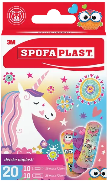 SPOFAPLAST Spofaplast 119 Dětské náplasti – dívčí motiv 20 ks