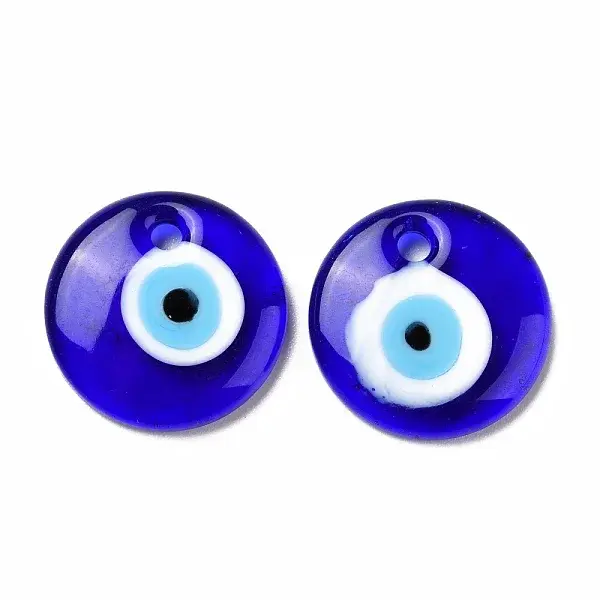 Handmade Lampwork Evil Eye Pendants
