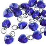 Faceted Transparent Glass Charms