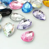 Acrylic Rhinestone Pointed Back Cabochons