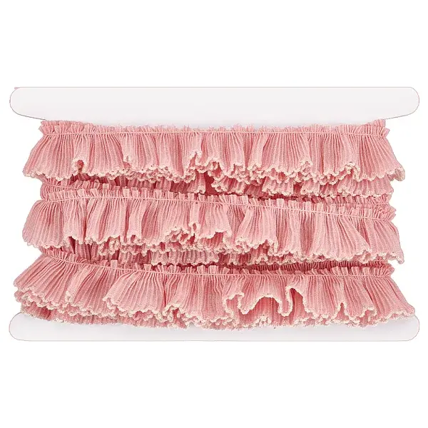 5M Polyester Pleated Lace Ribbon