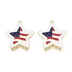 Independence Day Alloy Enamel Star Chandelier Component Links