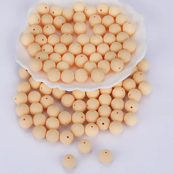 Round Silicone Focal Beads