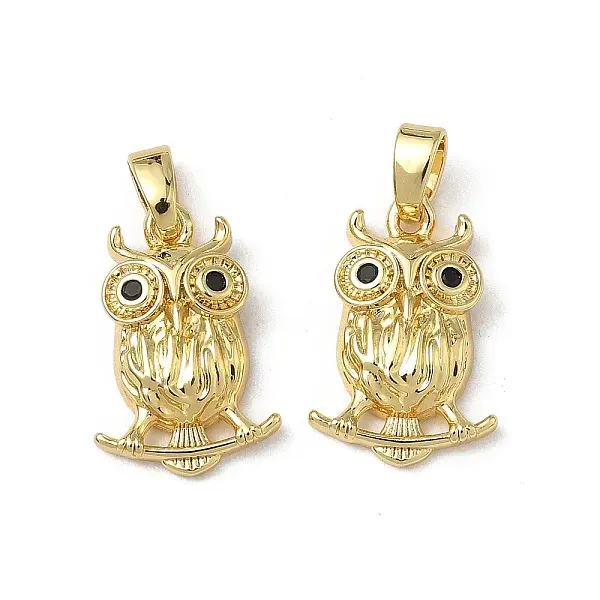 Brass Micro Pave Cubic Zirconia Pendants