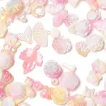 Rainbow Iridescent Plating Acrylic Beads