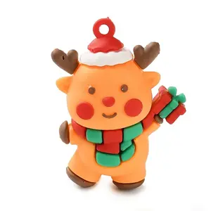 Christmas Theme PVC Plastic Pendants