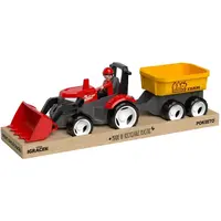 Efko ECO MultiGO Červený traktor Zetor s radlicou, vlek, Igráček