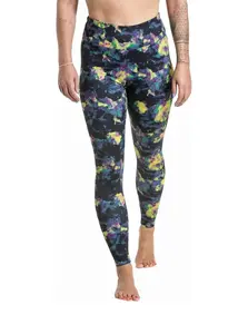 Meatfly dámské termo legíny Jenna Dark Aquarel | Černá | Velikost M