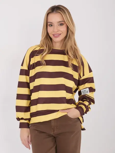 Pruhovaná mikina bez kapuce