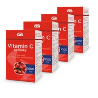 GS Vitamin C 1000 se šípky, 4 × 120 tablet
