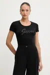 Tričko Guess dámské, černá barva, W5YI46 J1314