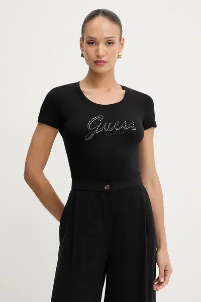 Tričko Guess dámské, černá barva, W5YI46 J1314