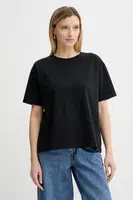 Bavlněné tričko American Vintage dámské, černá barva, FIZ02A
