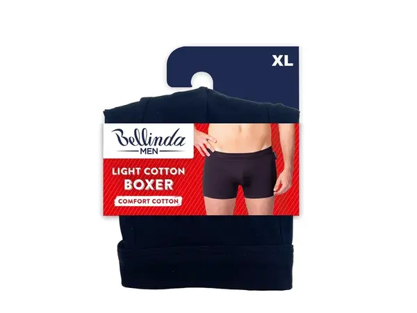 Bellinda Pánské bavlněné boxerky Light cotton vel. XL 1 ks černé