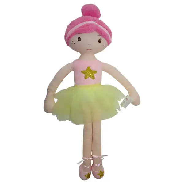 Handrová bábika Balerína, 70 cm - ružová