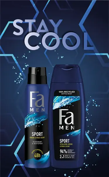 Fa k. MEN Stay cool (sg250ml+ deo150ml)