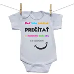 Boodyy Body s krátkym rukávom Keď toto dokážeš prečítať 50 (0 mesiacov)