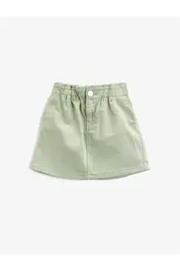 Koton Girl Ecru Mini Džínová Sukně