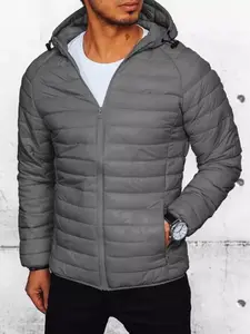 Pánska prechodná bunda tmavosivá Dstreet