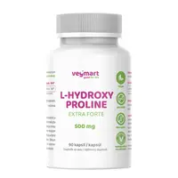 Vegmart L-hydroxyprolín Extra Forte 500 mg, 90 kapsúl