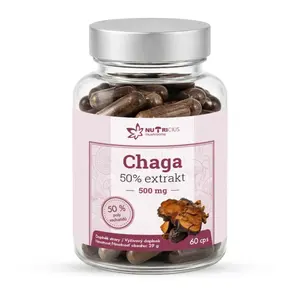 Nutricius Chaga 50% extrakt 500 mg 60 kapslí